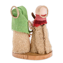 Load image into Gallery viewer, Handcrafted Natural Fiber Nativity Scene from El Salvador - Divine Son | NOVICA
