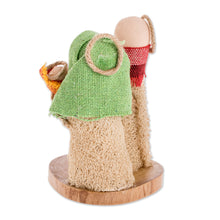 Load image into Gallery viewer, Handcrafted Natural Fiber Nativity Scene from El Salvador - Divine Son | NOVICA