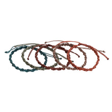 Load image into Gallery viewer, Set of 5 Handmade Assorted Relaxed Color Macrame Bracelets - Flame and Water | NOVICA