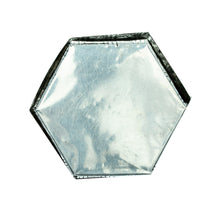 Load image into Gallery viewer, Hexagonal Aluminum Decorative Box with Flower from Mexico - Hexagonal Blue | NOVICA