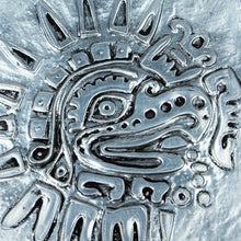 Load image into Gallery viewer, Relief Engraving Aluminum Card with Paper Frame - Mighty Quetzal | NOVICA