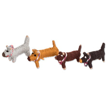 Load image into Gallery viewer, Guatemalan Set of 4 Handcrafted Cotton Worry Dogs - My Best Friends | NOVICA