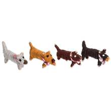Load image into Gallery viewer, Guatemalan Set of 4 Handcrafted Cotton Worry Dogs - My Best Friends | NOVICA