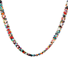 Load image into Gallery viewer, Multicolor Glass and Crystal Beaded Necklace from Guatemala - Magical Finesse | NOVICA