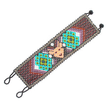Load image into Gallery viewer, Multicolored Beaded Bracelet from Mexico - Deer Totem | NOVICA