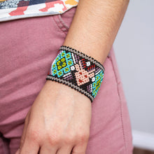 Load image into Gallery viewer, Multicolored Beaded Bracelet from Mexico - Deer Totem | NOVICA