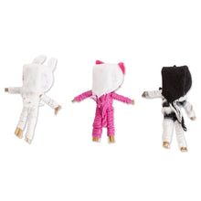 Load image into Gallery viewer, Animal-Themed Folk Art Worry Dolls (Set of 3) - Little Farm | NOVICA