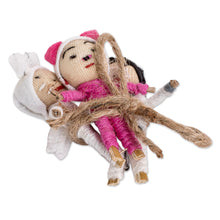 Load image into Gallery viewer, Animal-Themed Folk Art Worry Dolls (Set of 3) - Little Farm | NOVICA