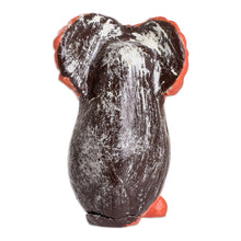 Load image into Gallery viewer, Red Owl-shaped Ceramic Figurine Handmade in Guatemala - Summer Tecolote | NOVICA