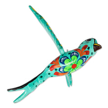 Load image into Gallery viewer, Hand-Painted Tropical Bird Wooden Ornament from Guatemala - Beloved Bird | NOVICA