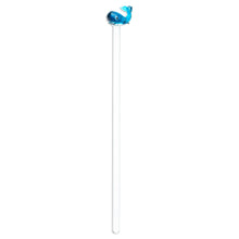 Load image into Gallery viewer, Mexican Recycled Glass Cocktail Stirrer with Blue Whale - Cheerful Blue Whale | NOVICA