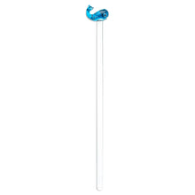 Load image into Gallery viewer, Mexican Recycled Glass Cocktail Stirrer with Blue Whale - Cheerful Blue Whale | NOVICA