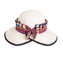 Load image into Gallery viewer, Handmade Ribbon-Style Hat Band with Guatemalan Worry Dolls - Little Helpers | NOVICA