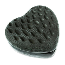 Load image into Gallery viewer, Barro Negro Black Ceramic Mini Jewelry Box Crafted in Mexico - Heart & Drops | NOVICA