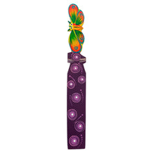 Load image into Gallery viewer, Mexican Artisan Painted Butterfly Copal Wood Bookmark - Reading Butterfly | NOVICA