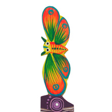 Load image into Gallery viewer, Mexican Artisan Painted Butterfly Copal Wood Bookmark - Reading Butterfly | NOVICA