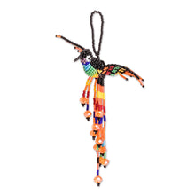 Load image into Gallery viewer, Multicolor Bird-Themed Home Accent Hand Made in Guatemala - Hummingbird Waterfall | NOVICA