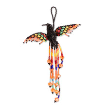 Load image into Gallery viewer, Multicolor Bird-Themed Home Accent Hand Made in Guatemala - Hummingbird Waterfall | NOVICA