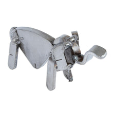 Load image into Gallery viewer, Recycled Auto Parts Elephant Figurine Handmade in Mexico - Microelephant | NOVICA