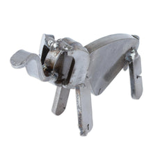 Load image into Gallery viewer, Recycled Auto Parts Elephant Figurine Handmade in Mexico - Microelephant | NOVICA
