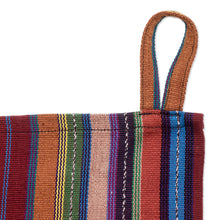 Load image into Gallery viewer, Colorful Striped Cotton Dish Towel Hand-Woven in Guatemala - Traditional Colors | NOVICA