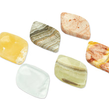 Load image into Gallery viewer, Set of 2 Handcrafted Diamond Marble Stress-Relieving Stones - Relaxing Force | NOVICA