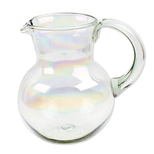 Load image into Gallery viewer, Eco-Friendly Clear Handblown Recycled Glass Pitcher - Ethereal Splendor | NOVICA