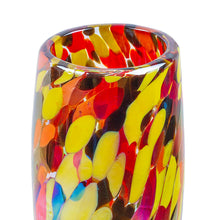 Load image into Gallery viewer, Set of 4 Multicolor Handblown Champagne Flutes from Mexico - Intense Luxury | NOVICA