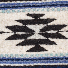 Load image into Gallery viewer, Pair of Coasters Hand-Woven from Wool with Mexican Motifs - Blue Mexico | NOVICA