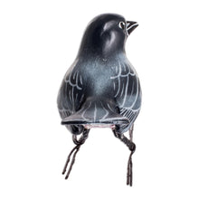 Load image into Gallery viewer, Pink Robin Ceramic Figurine Handcrafted in Guatemala - Pink Robin | NOVICA