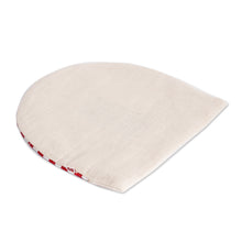 Load image into Gallery viewer, Handwoven Cotton Tortilla Warmer with Red & White Stripes - Fire | NOVICA
