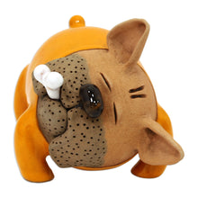 Load image into Gallery viewer, Orange Bulldog Ceramic Figurine Made and Painted by Hand - Orange Bulldog | NOVICA