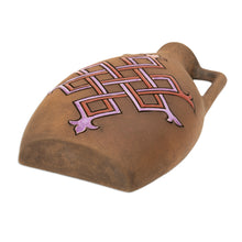 Load image into Gallery viewer, Handmade Jug-Shaped Ceramic Wall Art with Celtic Knot Motif - Celtic Inspiration | NOVICA