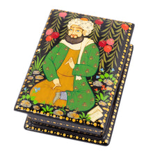 Load image into Gallery viewer, Handmade Black Walnut Wood Jewelry Box with Farmer in Green - Thriving Harvest | NOVICA