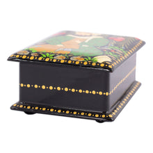 Load image into Gallery viewer, Handmade Black Walnut Wood Jewelry Box with Farmer in Green - Thriving Harvest | NOVICA
