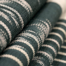Load image into Gallery viewer, Hand-Woven Fringed Cotton Ikat Scarf in Grey and Ivory - Fergana Sky | NOVICA