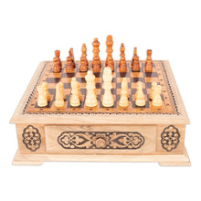 Load image into Gallery viewer, Handcrafted Traditional Wooden Chess Set from Uzbekistan - Classic Strategy | NOVICA