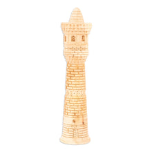 Load image into Gallery viewer, Hand-Carved Walnut Wood Statuette of Kalyan Minaret Tower - Great Minaret Tower | NOVICA