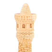 Load image into Gallery viewer, Hand-Carved Walnut Wood Statuette of Kalyan Minaret Tower - Great Minaret Tower | NOVICA