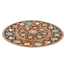Load image into Gallery viewer, Hand-Carved Traditional Painted Floral Walnut Wood Wall Art - Memories of a Paradise | NOVICA