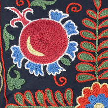 Load image into Gallery viewer, Pomegranate Embroidered Cotton Cushion Cover - Pomegranate Nights | NOVICA