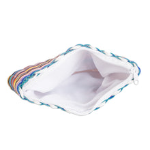 Load image into Gallery viewer, Eco-Friendly Hand-Woven Recycled Vinyl Cord Cosmetic Bag - Color Dream | NOVICA