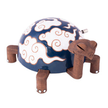 Load image into Gallery viewer, Hand-Painted Ceramic Turtle Figurine with Music Mechanism - Birthday Turtle | NOVICA