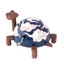 Load image into Gallery viewer, Hand-Painted Ceramic Turtle Figurine with Music Mechanism - Birthday Turtle | NOVICA