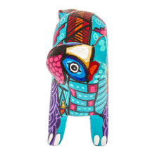 Load image into Gallery viewer, Iris Copal Wood Alebrije Otter Figurine Painted by Hand - The Water Spirit in Iris | NOVICA