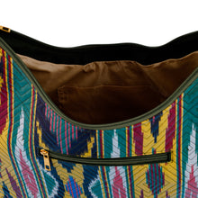 Load image into Gallery viewer, Colorful Ikat Handbag with Five Exterior Zippered Pockets - Colors from the Road | NOVICA