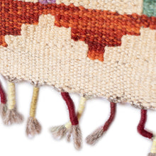 Load image into Gallery viewer, Handwoven Wool Area Rug in a Colorful Palette (2.5x4) - Colors from the Silk Road | NOVICA