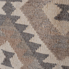 Load image into Gallery viewer, Handwoven Geometric Wool Area Rug in Brown and Black (3x5) - Sepia Elegance | NOVICA