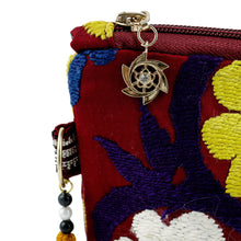 Load image into Gallery viewer, Uzbek Upcycled Cotton Travel Bag with Floral Hand Embroidery - Floral Spectacle | NOVICA