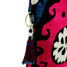 Load image into Gallery viewer, Hand-Embroidered Cotton Toiletry Case with Floral Theme - Floral Delight | NOVICA